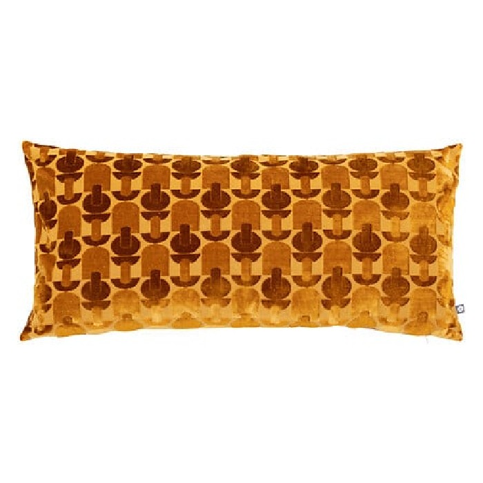 home-textiles/cushions-cushion-covers/atmosphera-luna-ocher-velvet-jacquard-cushion-35cm-x-75cm
