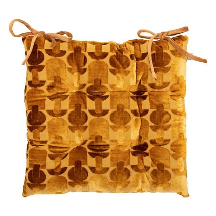 home-textiles/cushions-cushion-covers/atmosphera-chairpad-velvet-jacquard-luna-ocher-38cm-x-38cm