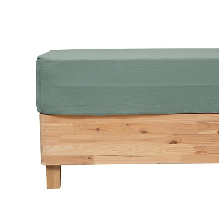 home-textiles/bed-sheets/atmosphera-fitted-sheet-gaze-celdon-green-140cm-x-190cm