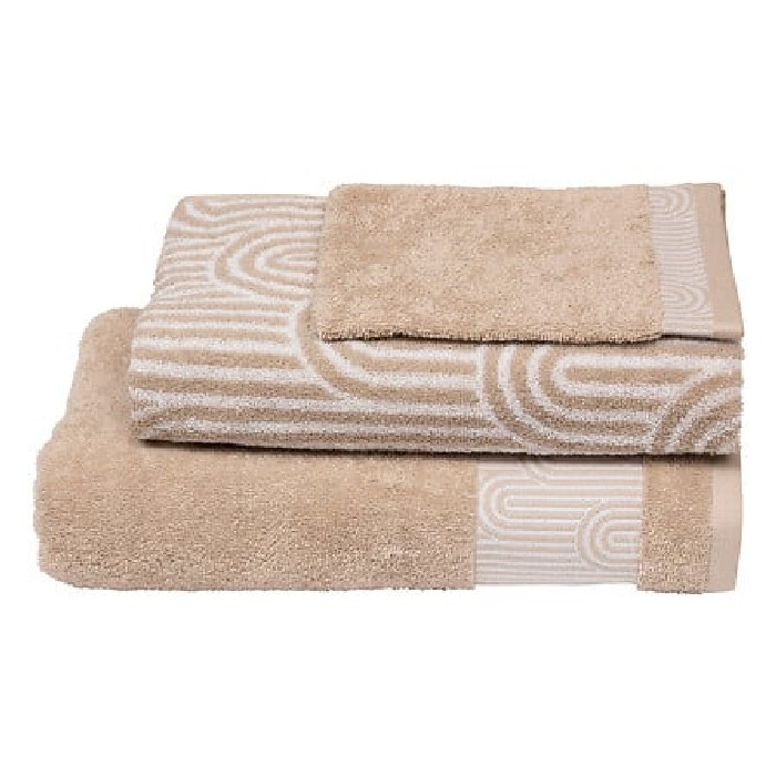 home-textiles/bath-linen-towels/atmosphera-set-of-3-towel-cotton-deco-arki-400gsm