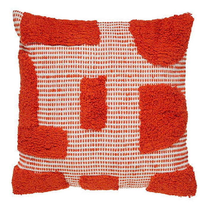 home-textiles/cushions-cushion-covers/atmosphera-cotton-tufted-cushion-poppy-orange-50cm-x-50cm