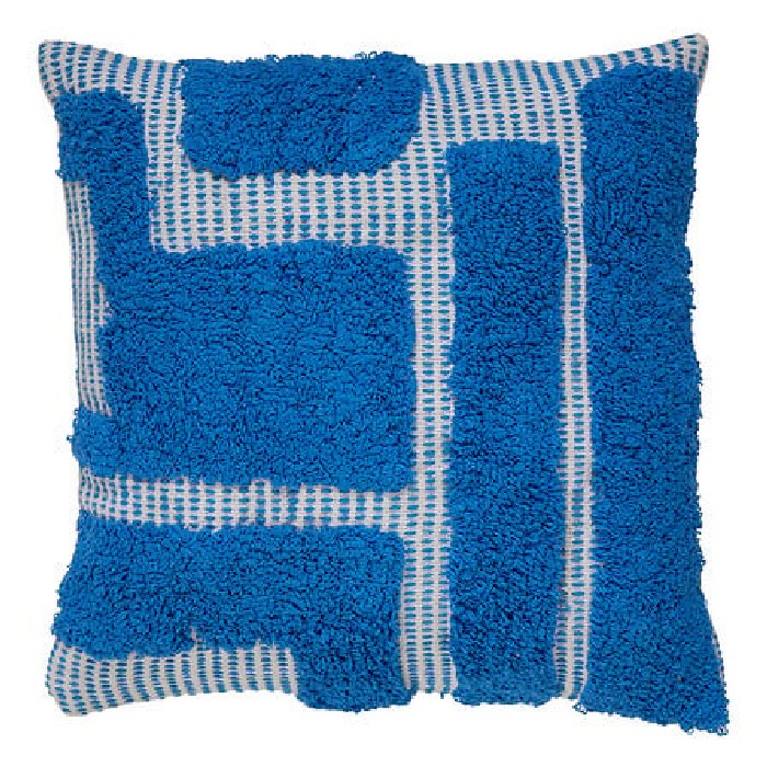 home-textiles/cushions-cushion-covers/atmosphera-cotton-tufted-cushion-poppy-blue-50cm-x-50cm