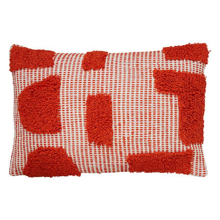 home-textiles/cushions-cushion-covers/atmosphera-cotton-tufted-cushion-poppy-orange-38cm-x-58cm