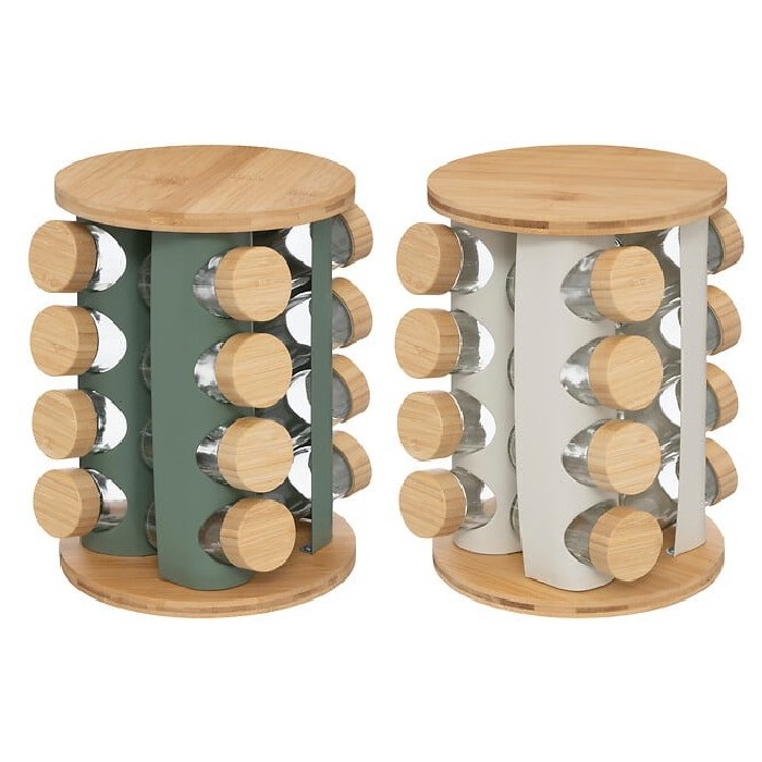 kitchenware/racks-holders-trollies/5five-spice-rack-of-16-iron-and-bamboo-sensia-2-assorted