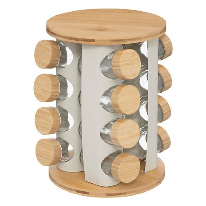 kitchenware/racks-holders-trollies/5five-spice-rack-of-16-iron-and-bamboo-sensia-2-assorted