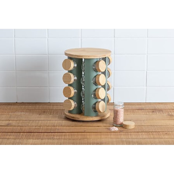 kitchenware/racks-holders-trollies/5five-spice-rack-of-16-iron-and-bamboo-sensia-2-assorted