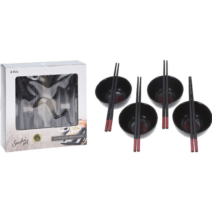 tableware/serveware/excellent-houseware-sushi-set-8pcs-in-colorbox