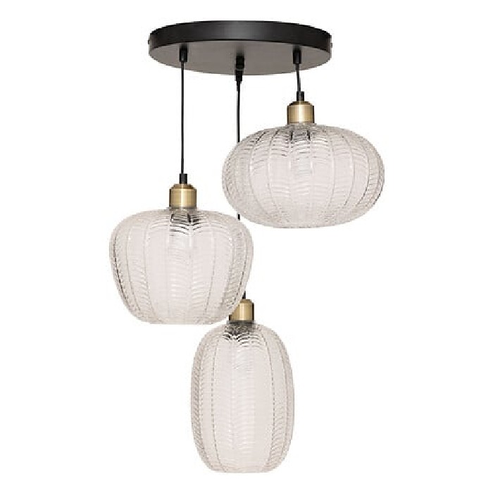 lighting/ceiling-lamps/atmosphera-tissa-clear-glass-pendant-lamp-3-lights-diameter-30cm