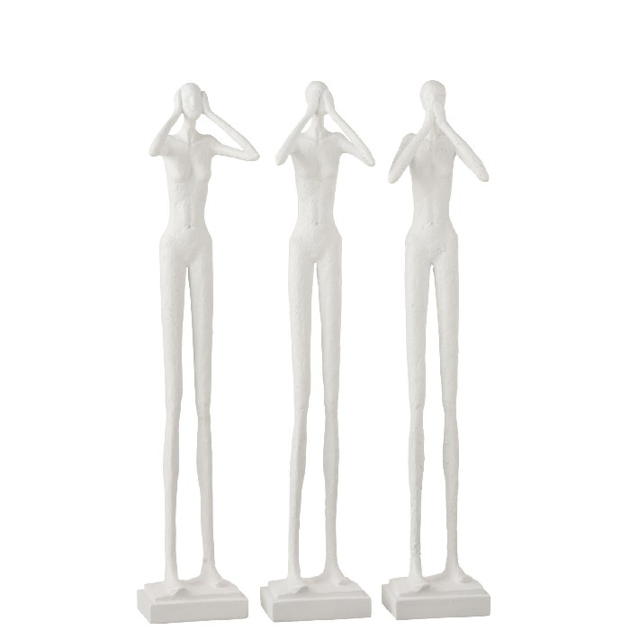 home-decor/decorative-ornaments/figurine-hearseespeak-quiet-resin-white-assortment-of-3