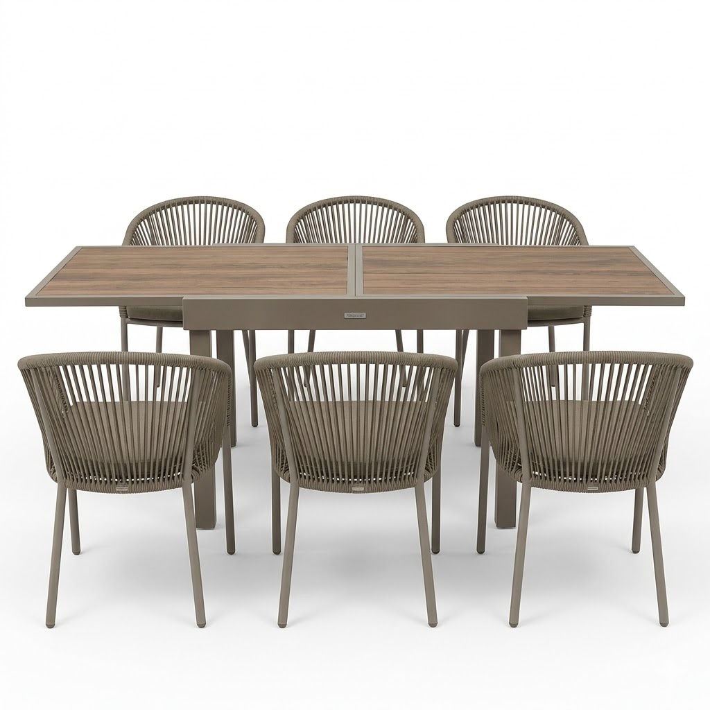 outdoor/dining-sets/hespéride-dining-set-for-6-piazza-extendable-table-with-stackable-armchairs-coffee