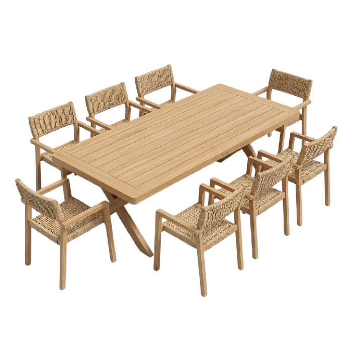 outdoor/dining-sets/hespéride-xenia-fixed-dining-table-with-8-temeira-acacia-armchairs