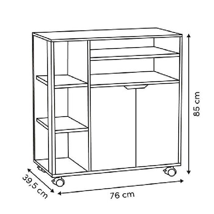kitchenware/racks-holders-trollies/atmosphera-eat-up-storage-trolley-h85cm