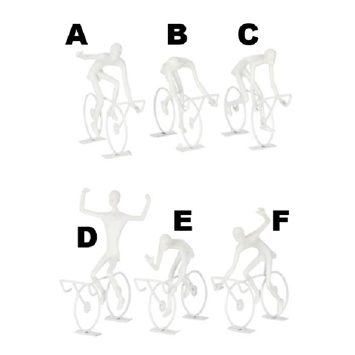 home-decor/decorative-ornaments/cyclists-polyresin-white-small-assortment-of-6