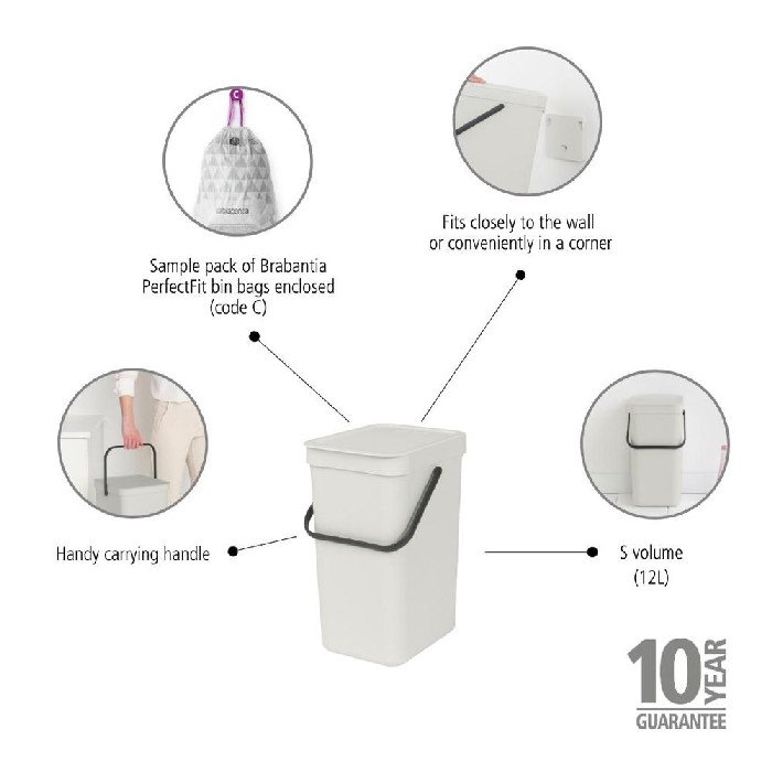 household-goods/bins-liners/brabantia-sort-go-waste-bin-12l-white