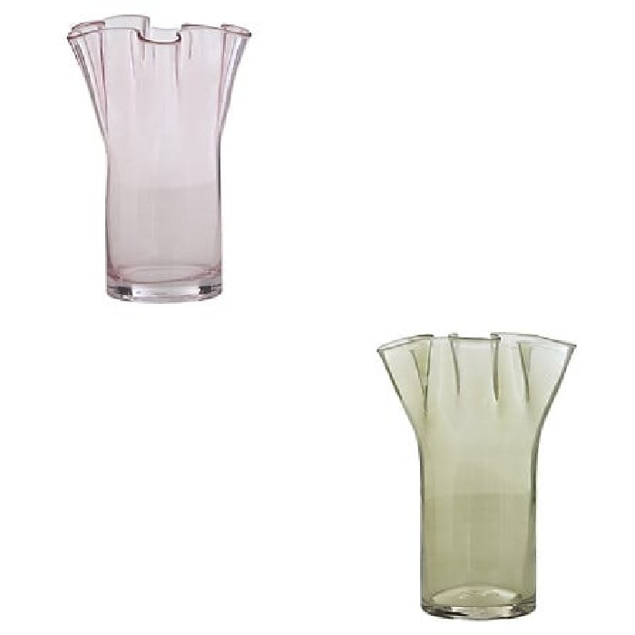 home-decor/vases/atmosphera-glass-vase-fluted-h235cm-2-assorted