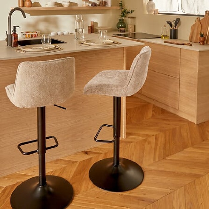 dining/dining-stools/cirea-height-adjustable-barstool-upholstered-in-beige-chenille-with-black-leg