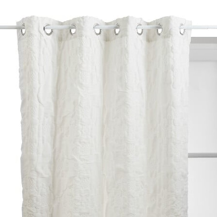 home-textiles/curtains-blinds/atmosphera-curt-iris-quilted-curtain-white-135cm-x-260cm