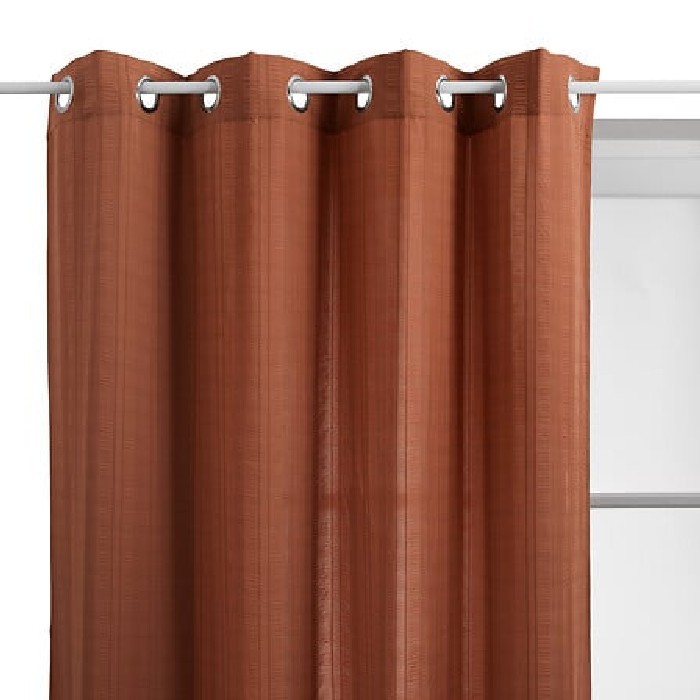 home-textiles/curtains-blinds/atmosphera-seersucker-nature-curtain-terracotta-140cm-x-240cm