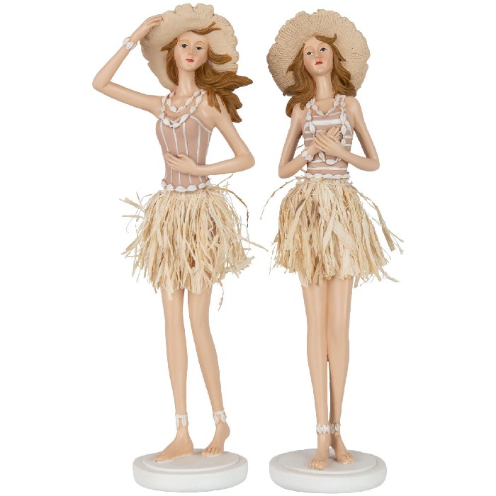 home-decor/decorative-ornaments/girl-beach-standing-poly-whitebeige-assortment-of-2