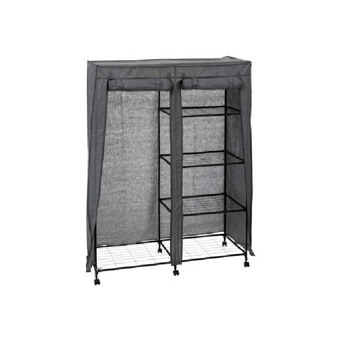 household-goods/garment-racks-wall-hooks/5five-1bar5-shelves-wardrobe-grey