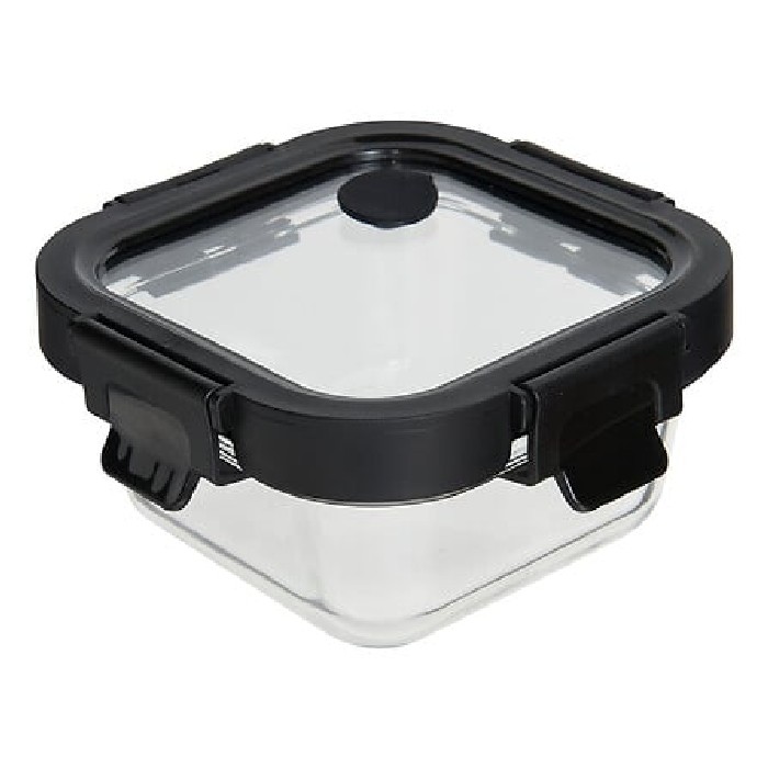 kitchenware/food-storage/5five-glass-square-food-storage-box-clipeatplus-320ml
