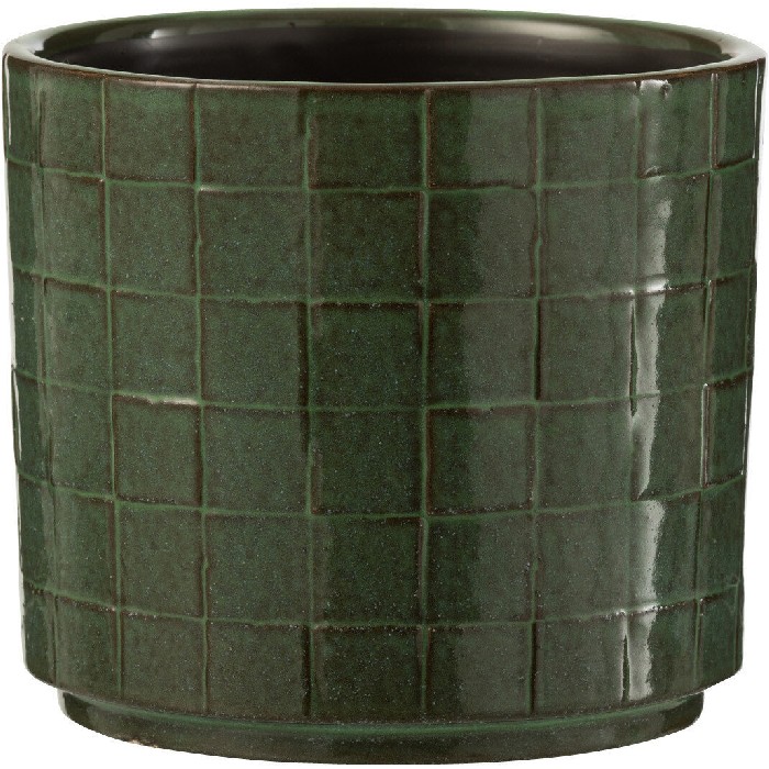 home-decor/indoor-pots-plant-stands/square-ceramic-flowerpot-green-medium