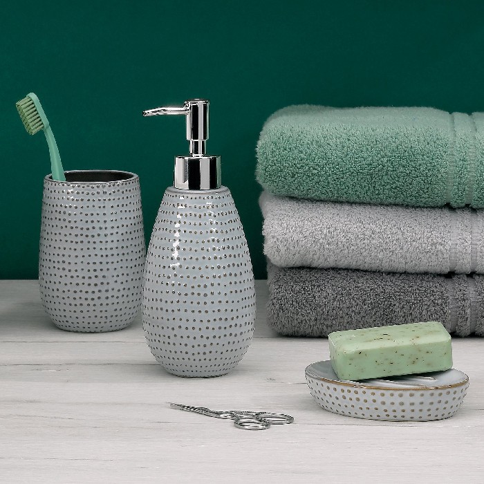 bathrooms/sink-accessories/kela-tumbler-dots-greybrown