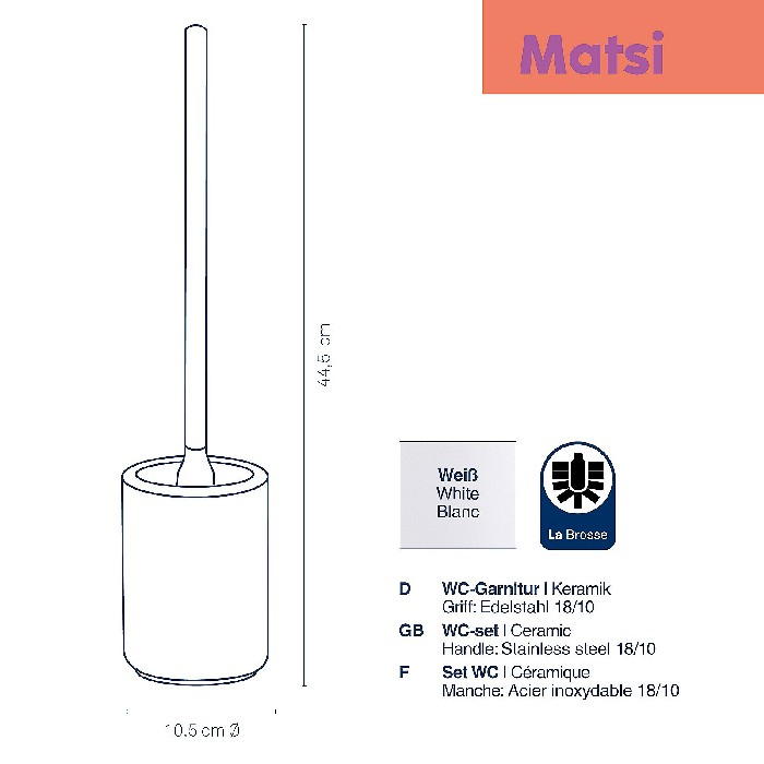 bathrooms/toilet-brushes/kela-wc-set-matsi-white