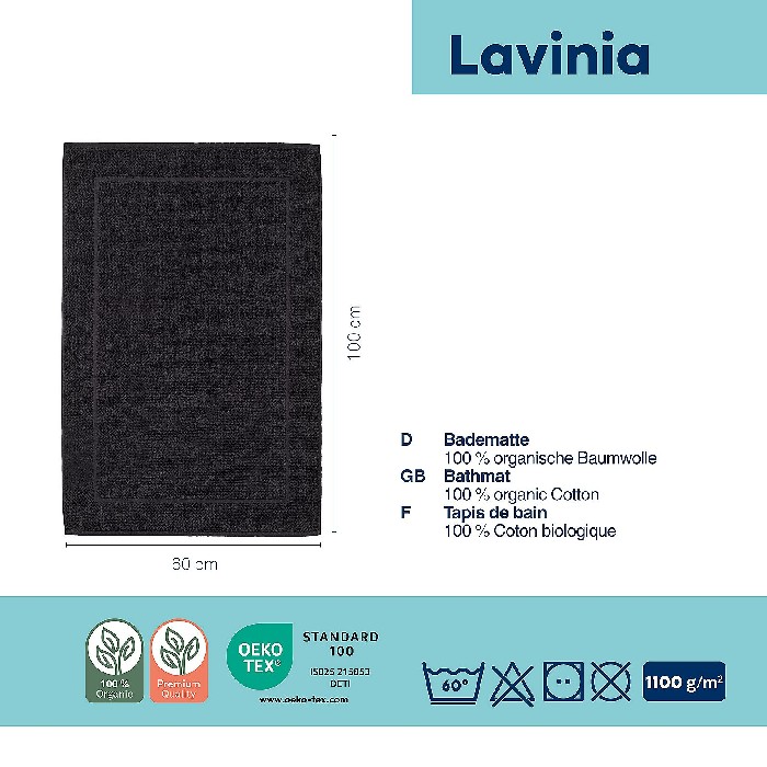 home-textiles/bathroom-carpets/kela-bathmat-lavinia-black-23913