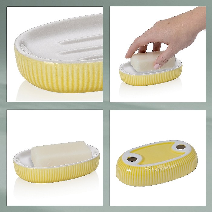 bathrooms/sink-accessories/kela-soap-dish-ava-sunny-yellow-24428