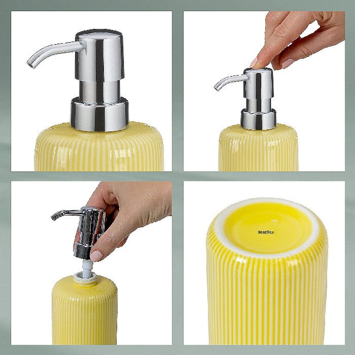bathrooms/sink-accessories/kela-liquid-soap-dispenser-ava-sunny-yellow-24430
