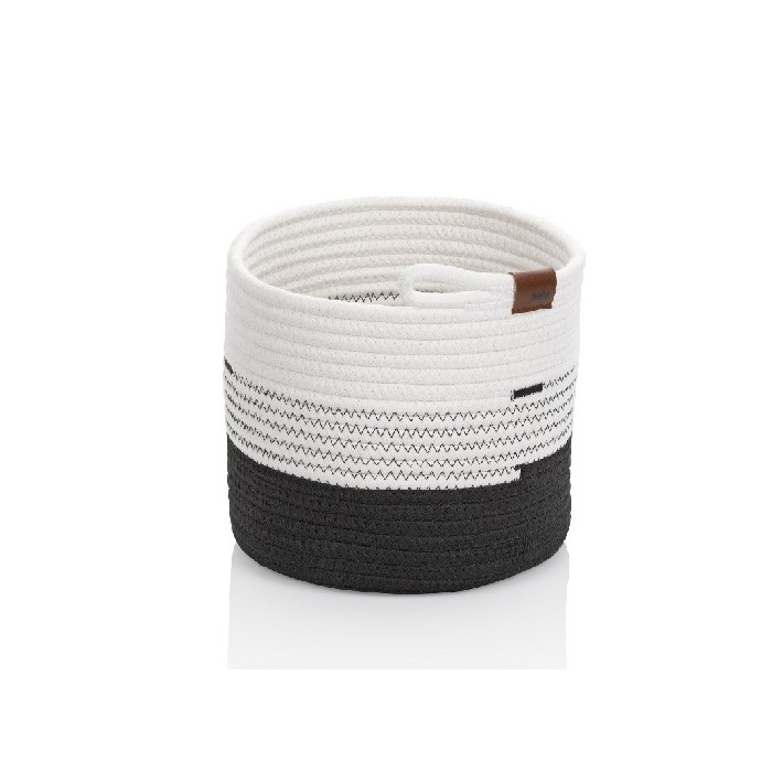 bathrooms/bathroom-storage-shelving/promo-kela-basket-hedda-white-black-24456