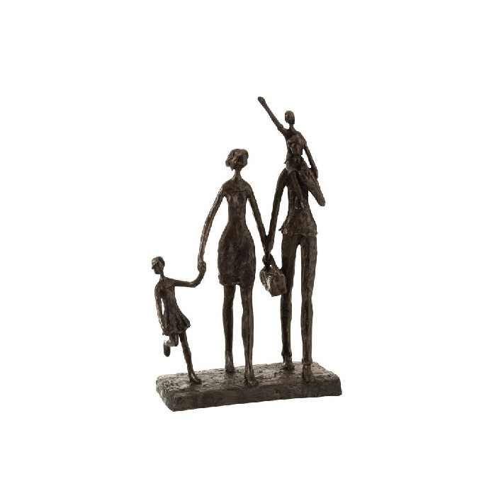 home-decor/decorative-ornaments/family-going-out-polyresin-dark-brown