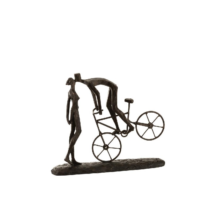 home-decor/decorative-ornaments/couple-kissing-on-bicycle-polyresin-dark-brown