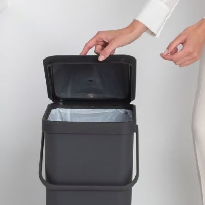 household-goods/bins-liners/brabantia-sort-go-recycle-bin-40-litre-dark-grey