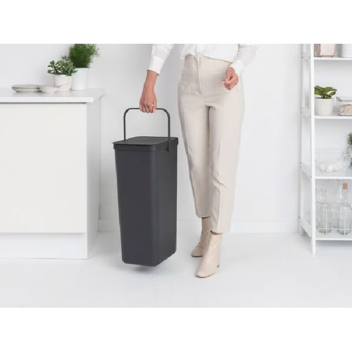 household-goods/bins-liners/brabantia-sort-go-recycle-bin-40-litre-dark-grey