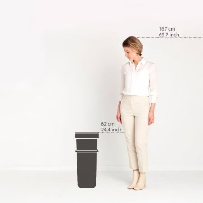 household-goods/bins-liners/brabantia-sort-go-recycle-bin-40-litre-dark-grey