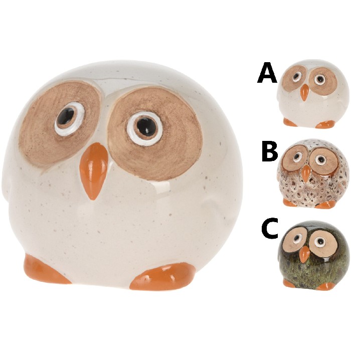 home-decor/decorative-ornaments/owl-porcelain-9cm-x-9cm-x-8cm-3-assorted-colour