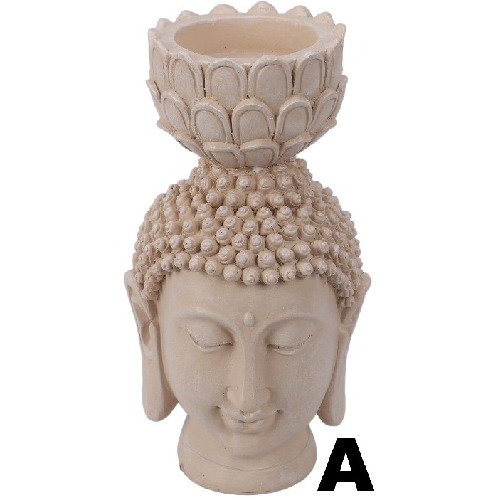 home-decor/decorative-ornaments/buddha-head-with-tealight-holder-2-assorted