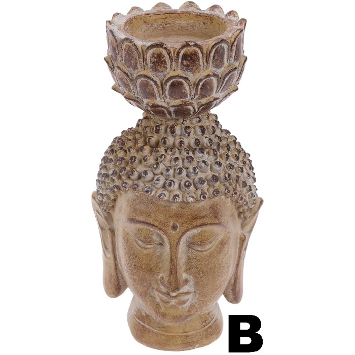 home-decor/decorative-ornaments/buddha-head-with-tealight-holder-2-assorted
