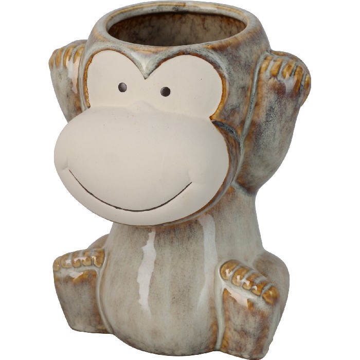 home-decor/indoor-pots-plant-stands/flowerpot-monkey-13cm-x-11cm-x-h16cm-3-assorted