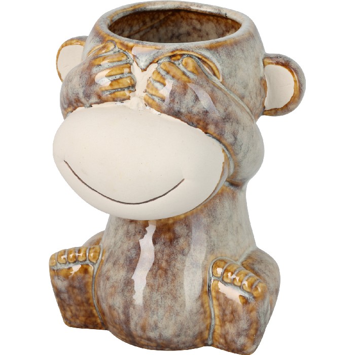 home-decor/indoor-pots-plant-stands/flowerpot-monkey-13cm-x-11cm-x-h16cm-3-assorted