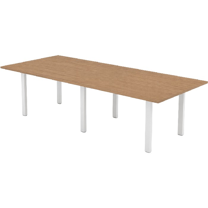 office/executive-desks/bridge-meeting-table-light-walnut-with-white-metal-structure-280cm-x-120cm-25mm-thick-top