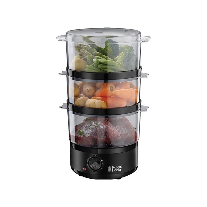 small-appliances/cooking-appliances/russell-hobbs-food-steamer-3-tier-7ltr-black
