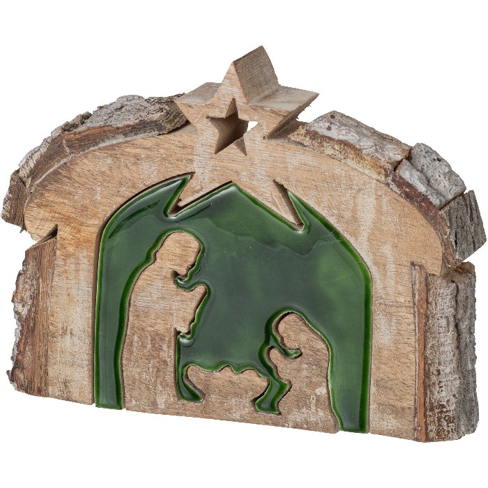 christmas/cribs-villages/small-mango-wood-bark-nativity-scene-natural-and-green