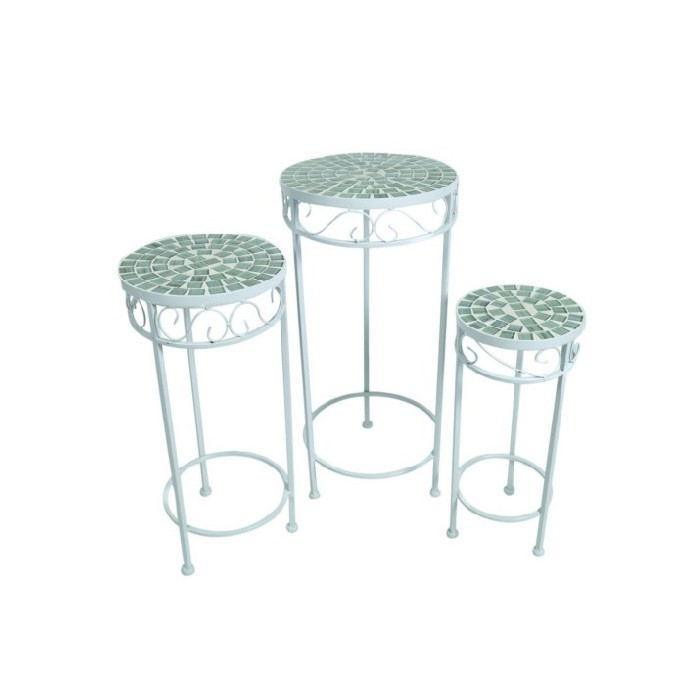 home-decor/indoor-pots-plant-stands/set-of-3-plant-stands-white-mosaic