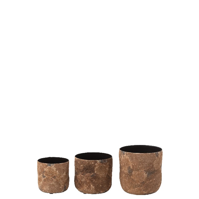 home-decor/indoor-pots-plant-stands/set-of-3-planters-rough-metal-brown