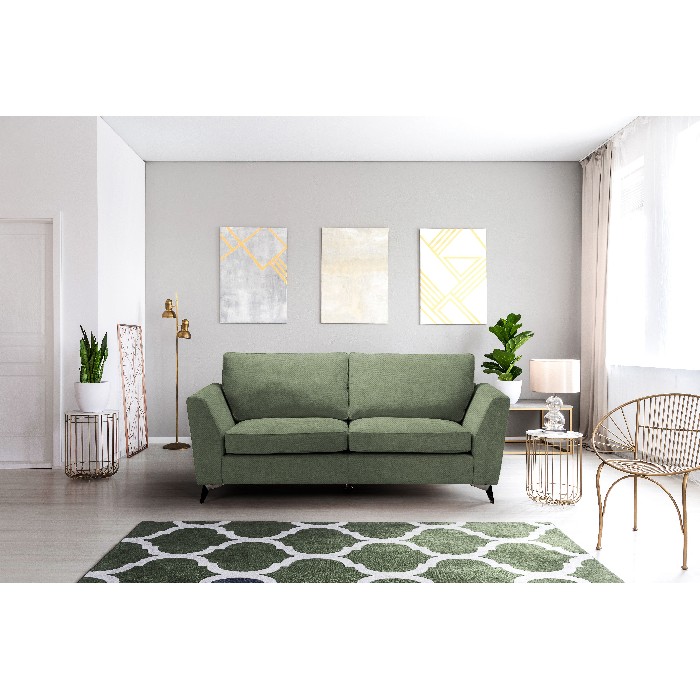 sofas/fabric-sofas/bonita-3-seater-sofa-upholstered-in-scala-38nw-green-fabric-and-black-chrome-legs
