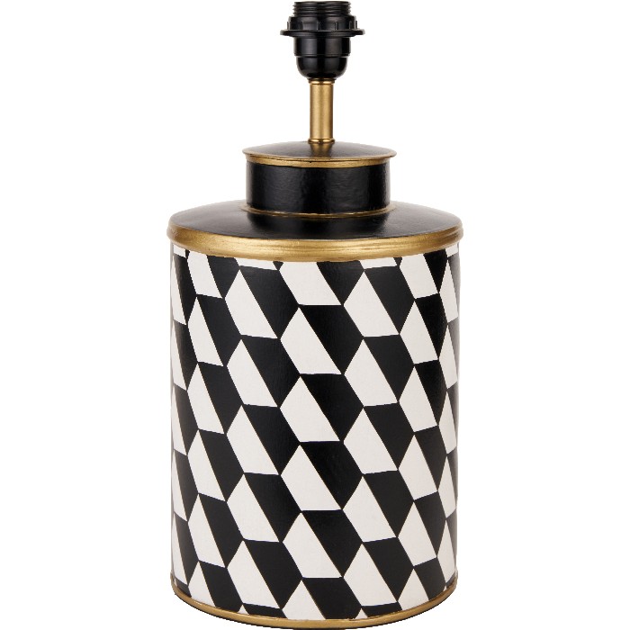 lighting/table-lamps/victor-black-and-white-geometric-hand-painted-metal-table-lamp