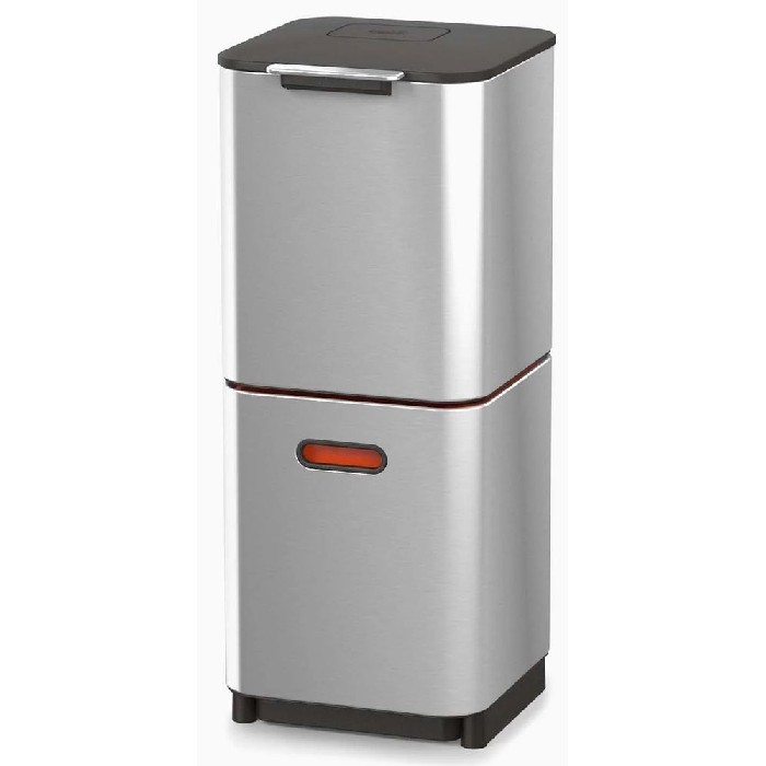 household-goods/bins-liners/joseph-joseph-totem-40l-dual-trash-and-recycling-bin-stainless-steel